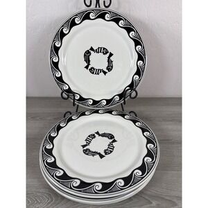 HF Coors Santa Fe Dining Car Service Mimbreno Indian Fish Dinner Plates Set of 4